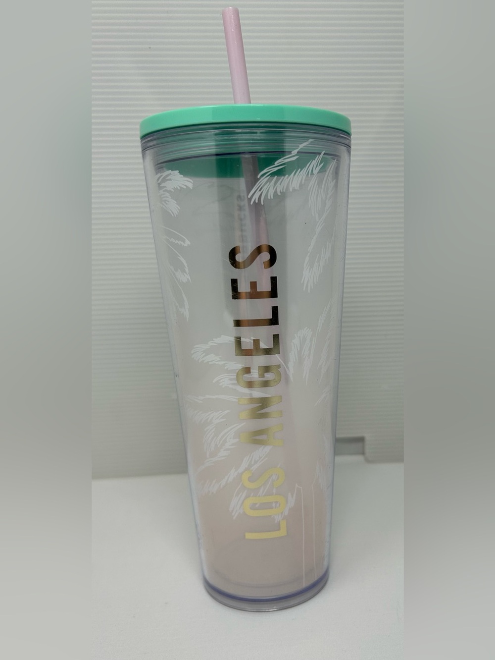 Starbucks Los Angeles Tropical Palm Trees Venti Tumbler 24oz
